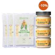 Pack ravioles basilic et sauces parmesan citron